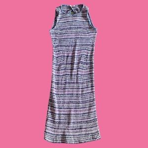 GAP tight knit striped midi dress